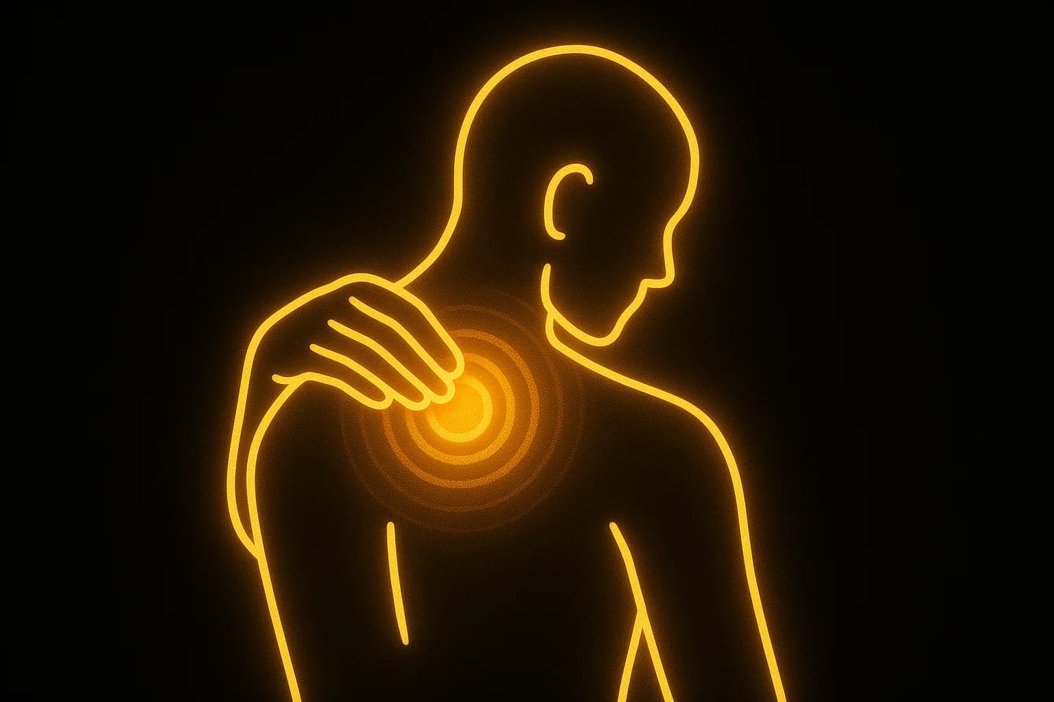 Illustration of musculoskeletal pain management supported by Hyper PRP.